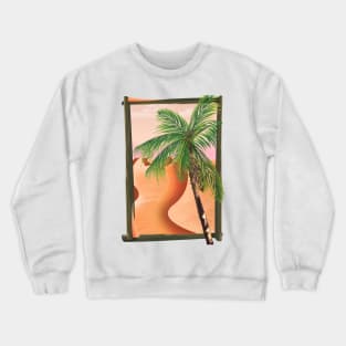 Desert and Palm Trees Crewneck Sweatshirt